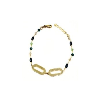 Bracciale con pietre verdi mod. NCBR750 [44741ea4]