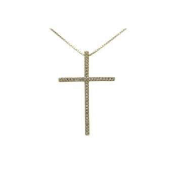 Pendente Croce in argento Mod. PE3106B [45db852b]