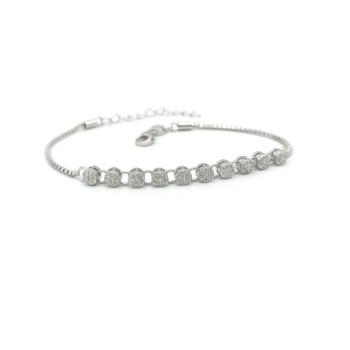 Bracciale con tondi in argento Mod. TGHBR1505 [a6d8d8bd]