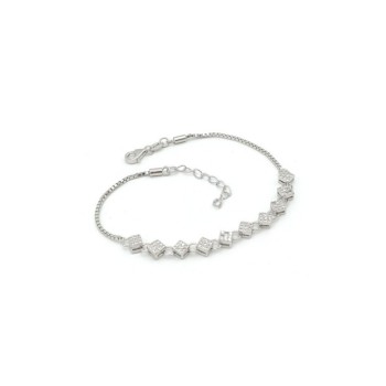 Bracciale con quadri in argento Mod. TGHBR1505B [b8dbd1c6]