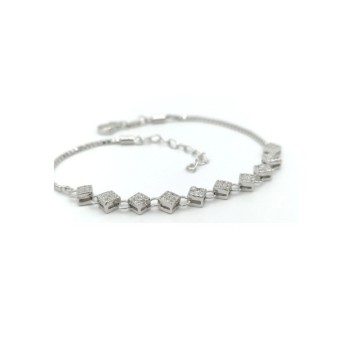 Bracciale con quadri in argento Mod. TGHBR1505B [64add5d5]