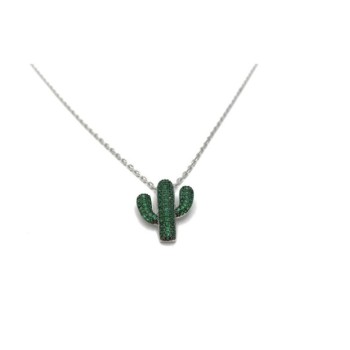 collana argento con cactus mod.57888 [3bfacd88]